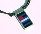 Gay Pendants - Leather Flag