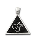 Gay Pride Jewellery Mars Pendant