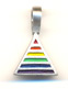 Gay Pride Rainbow Triangle Pendant