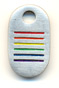 Gay Pride Rainbow Tag Pendant