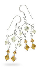 Silver earring swarovski ESH007